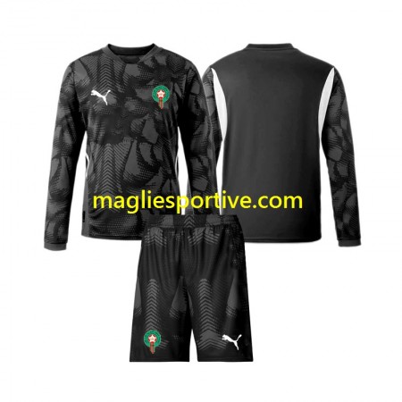 Completo Calcio Marocco Portiere Bambino Divisa Terza 2024 ML